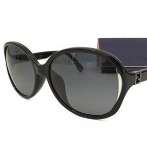 Authentic FENDI FF Logo Eyewear Sunglasses Black with case